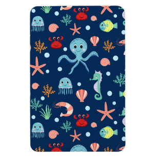 Magnet Flexible Motif mignon de vie marine de l'océan