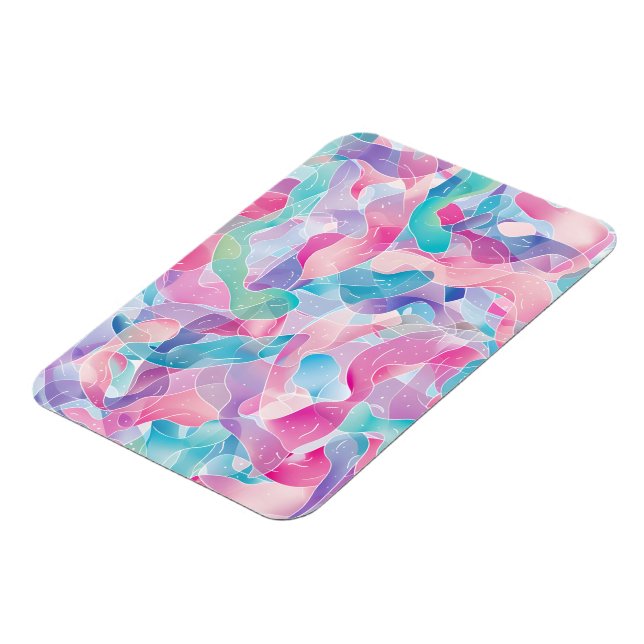 Magnet Flexible Motif ruban abstrait pastel (Côté Gauche)