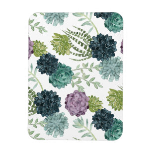 Magnet Flexible Motif succulent de collection de bonheur de plante