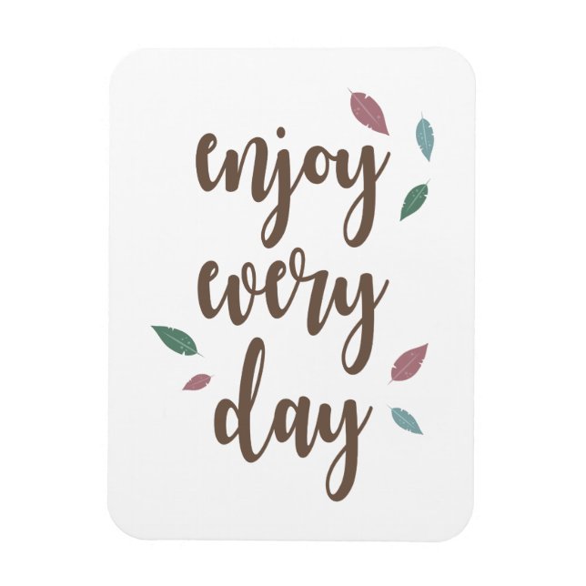 Magnet Flexible Motivation citation plume calligraphie texte (Vertical)