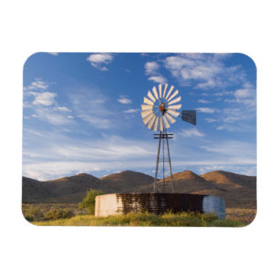 Magnet Flexible Moulin à vent et barrage dans le Karoo au lever du