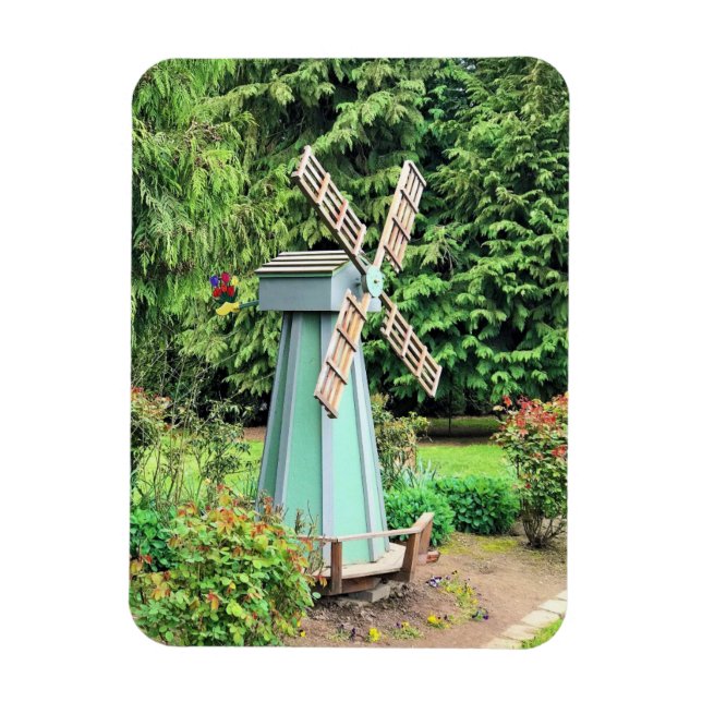 Magnet Flexible Moulin à vin vert Jardin Décor (Vertical)