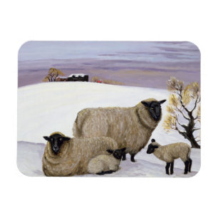 Magnet Flexible Mouton en hiver