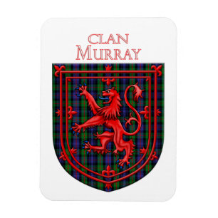 Magnet Flexible Murray Tartan Scottish Plaid Lion Rampant