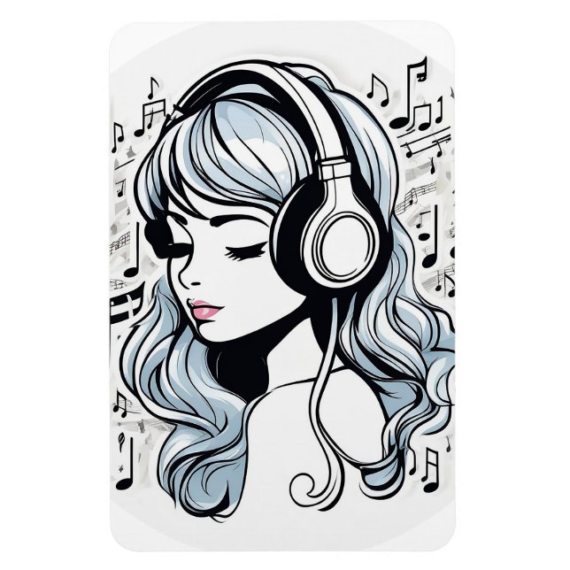 Magnet Flexible Musique Créer le bonheur (Vertical)