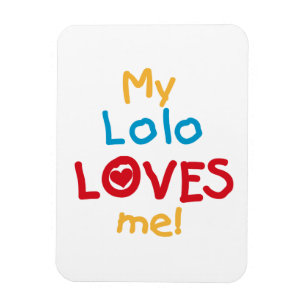 Magnet Flexible My Lolo Loves Me T-shirts et cadeaux