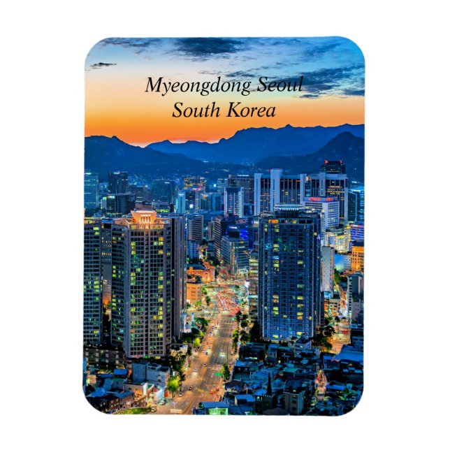 Magnet Flexible Myeongdong, Séoul, Corée du Sud (Vertical)