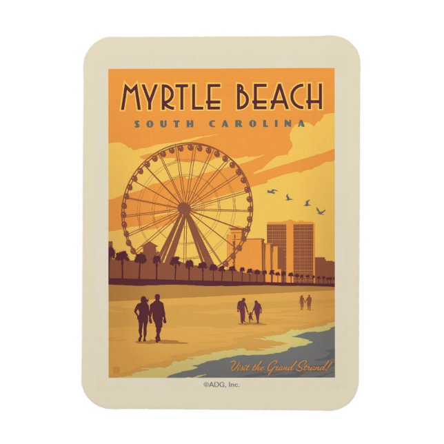Magnet Flexible Myrtle Beach | Caroline du Sud (Vertical)