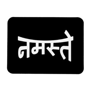 Magnet Flexible Namaste (नमस्ते) - manuscrit de Devana