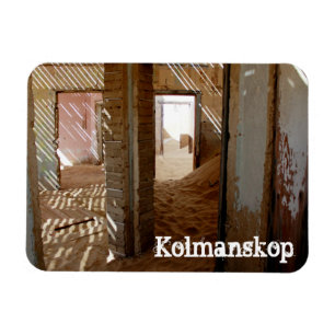 Magnet Flexible Namibie Kolmanskop House Dune Paysage Ville fantôm
