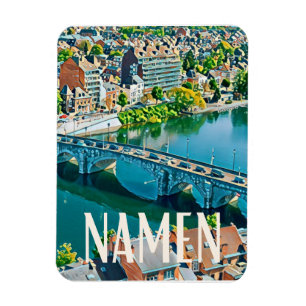 Magnet Flexible Namur Belgique Photo Vintage
