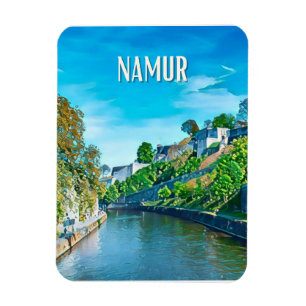Magnet Flexible Namur Belgique Photo Vintage