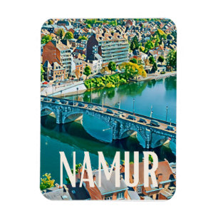 Magnet Flexible Namur Belgique Photo Vintage