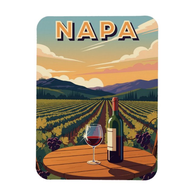 Magnet Flexible Napa Valley California (Vertical)