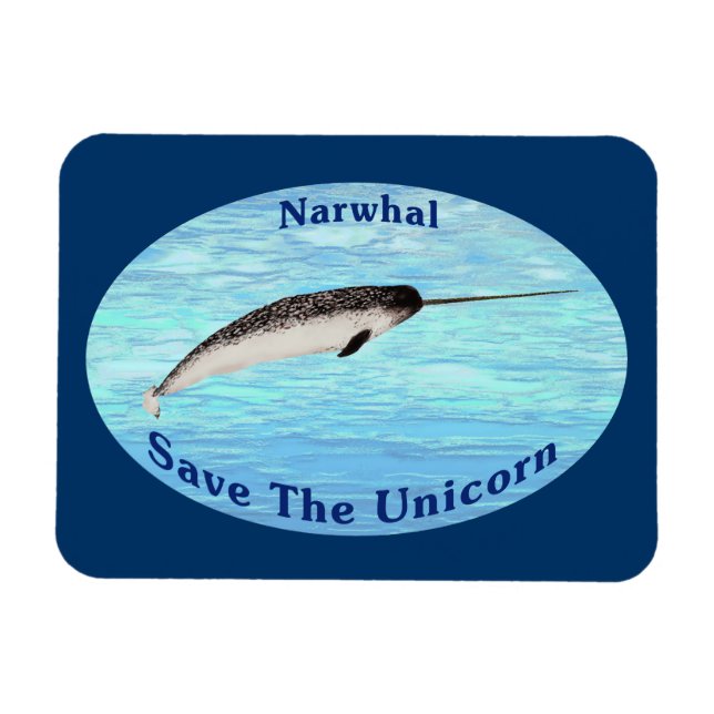 Magnet Flexible Narwhal - Sauvez La Licorne (Horizontal)