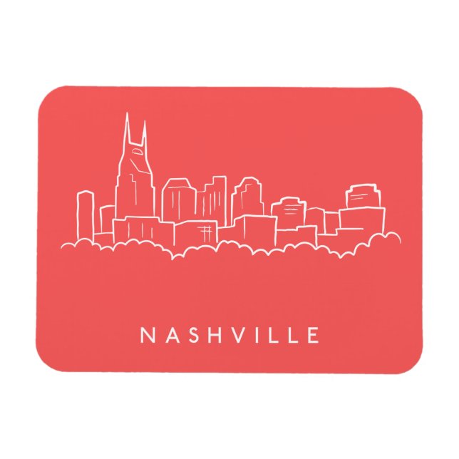 Magnet Flexible Nashville Skyline (Horizontal)