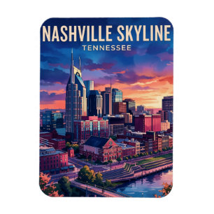 Magnet Flexible Nashville Skyline USA