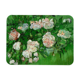 Magnet Flexible Nature morte : Roses roses de Vincent van Gogh