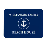 Nautical Beach House Nom de famille Ancre Marine B