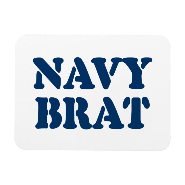 MAGNET FLEXIBLE NAVY BRAT (Horizontal)