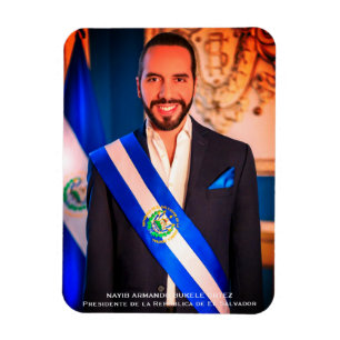 Magnet Flexible Nayib Bukele, Président du Salvador