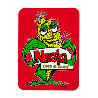 Magnet Flexible Nebraska Drôle Drôle Cartographie Cob de maïs