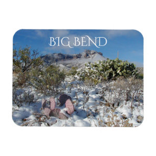Magnet Flexible Neige dans les montagnes du Chisos, Big Bend