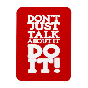 Magnet Flexible N'en parlez pas seulement d'aimant rouge et blanc