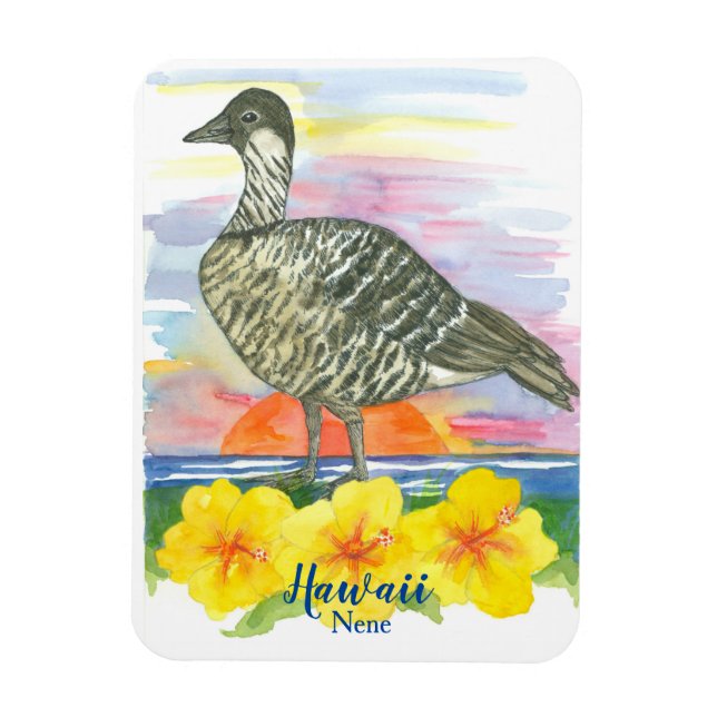 Magnet Flexible Nene Hawaiian Goose State Bird of Hawaii (Vertical)