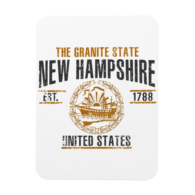 Magnet Flexible New Hampshire (Vertical)