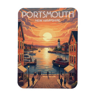 Magnet Flexible New Hampshire Portsmouth Travel