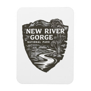 Magnet Flexible New River Gorge National Park West Virginia Emblem