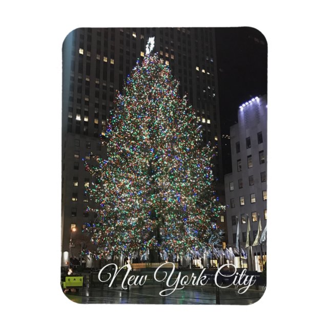 Magnet Flexible New York City Rockefeller Center Christmas Tree NY (Vertical)