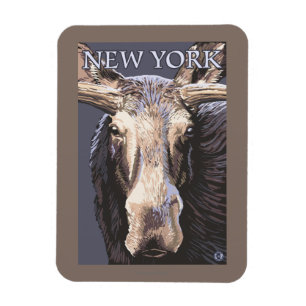 Magnet Flexible New YorkMoose près