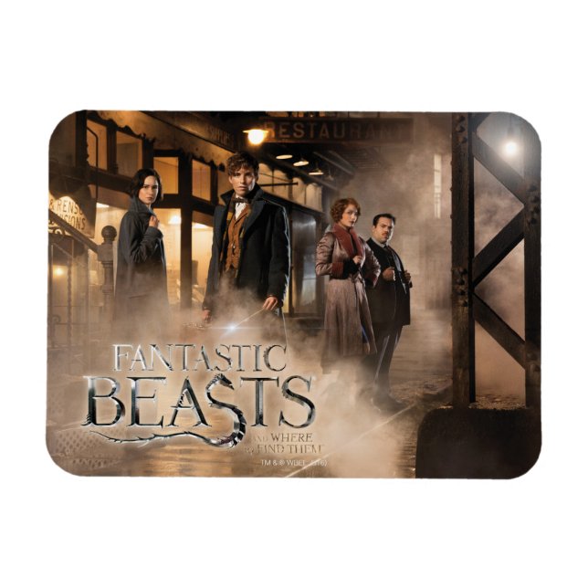 Magnet Flexible NEWT SCAMANDER™ & Co. à la gare (Horizontal)