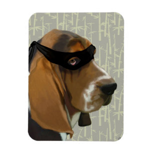 Magnet Flexible Ninja Basset Hound Dog