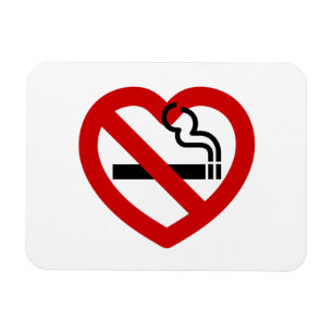 Magnet Flexible No Love For Smoking Sign