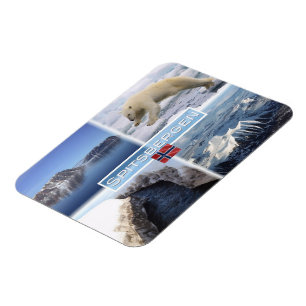 Magnet Flexible NO Spitsbergen - Svalbard - Fjord - Ours Polaire -