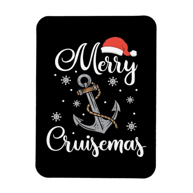 Magnet Flexible Noël Merry Cruisemas Holiday Cruise Cadeau (Vertical)