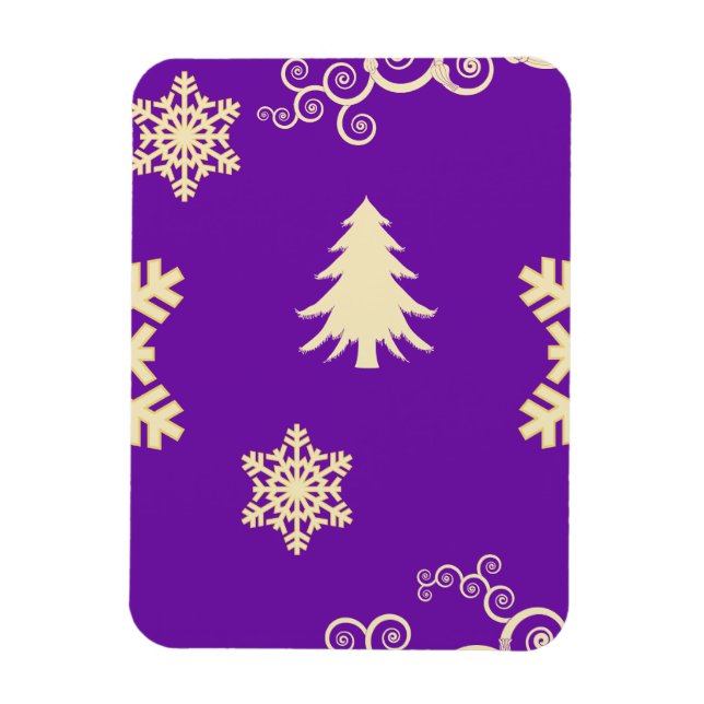 Magnet Flexible Noël pourpre (Vertical)