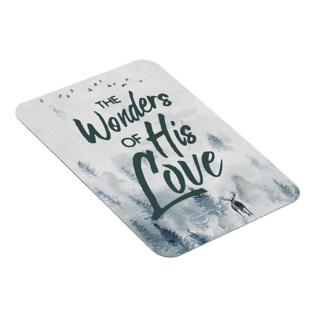 Magnet Flexible Noël Religieux Merveilles de ses Bénédictions d'Am (Côté Droit)