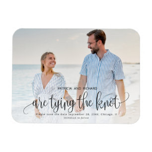 Magnet Flexible Noeud de mariage Enregistrer la photo de date