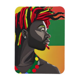 Magnet Flexible Noir Brut Africain Américain Homme Junetten King