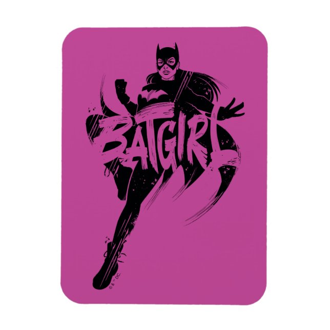 Magnet Flexible Nom de la brosse d'encre Batgirl (Vertical)