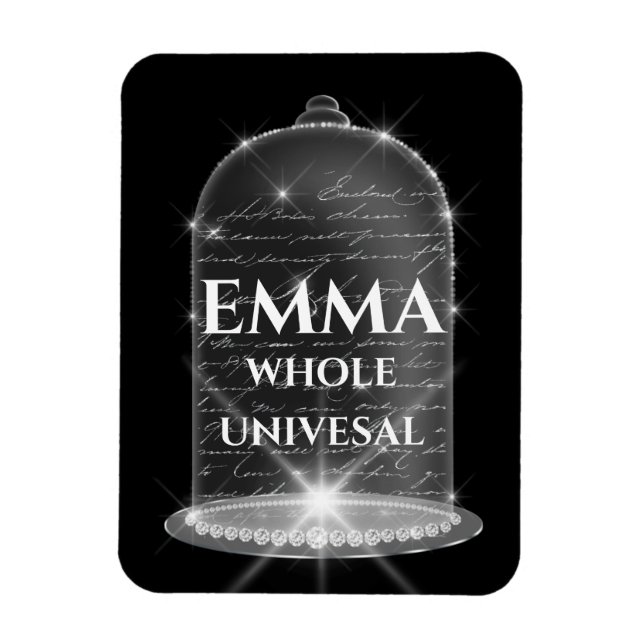 Magnet Flexible Nom Emma Signification Naissance Mariée Diplômée (Vertical)