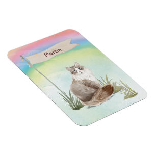 Magnet Flexible Nom personnalisé Animal de chat de Sibérie