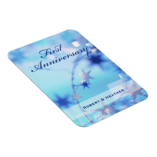 Magnet Flexible Nom personnalisé, Étincelle du premier Mariage (Côté Droit)