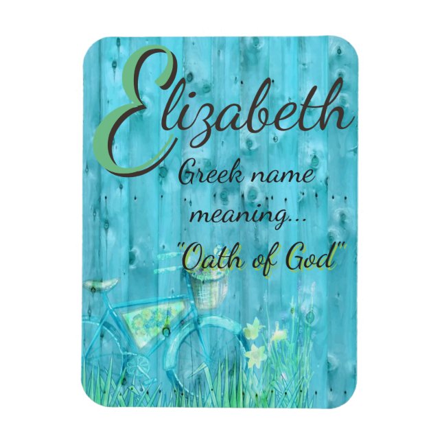 Magnet Flexible Nom Signification de l'aimant : Elizabeth, serment (Vertical)