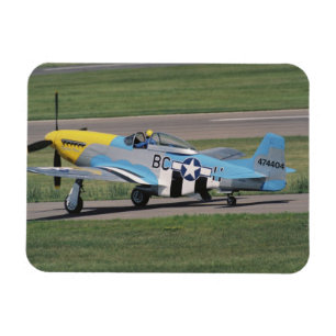 Magnet Flexible Nord-américain P-51 D Dazzling Donna sur le