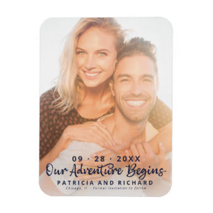 Magnet Flexible Notre Aventure Commence Aimant de Mariage Save the